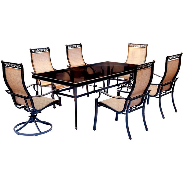 Monaco 7 Pieces Outdoor Dining Set MONDN7PCSW2G