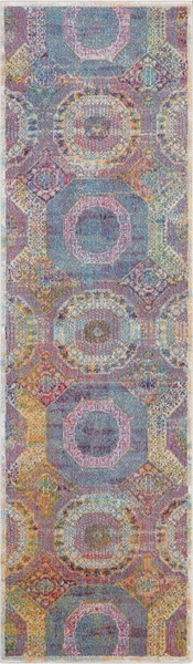 Nourison Ankara Global ANRGL ANR05 Multicolor 6' Runner Area Rug