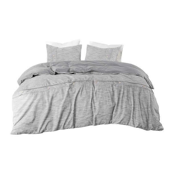 Dover 3 Piece Organic Cotton Oversized Duvet Cover Set - Full/Queen By Clean Spaces LCN12-0103