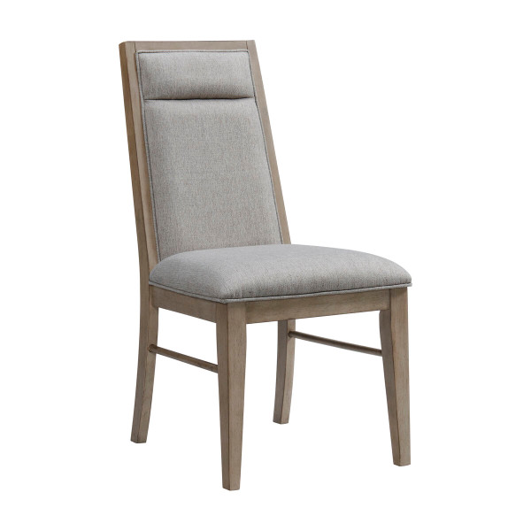 Intercon Beckett Side Chair Upholstered Back And Seat BT-CH-1170-WHS-RTA