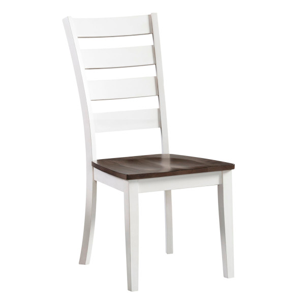 Intercon Kona Side Chair Ladder Back With Wood KA-CH-669W-GWH-RTA