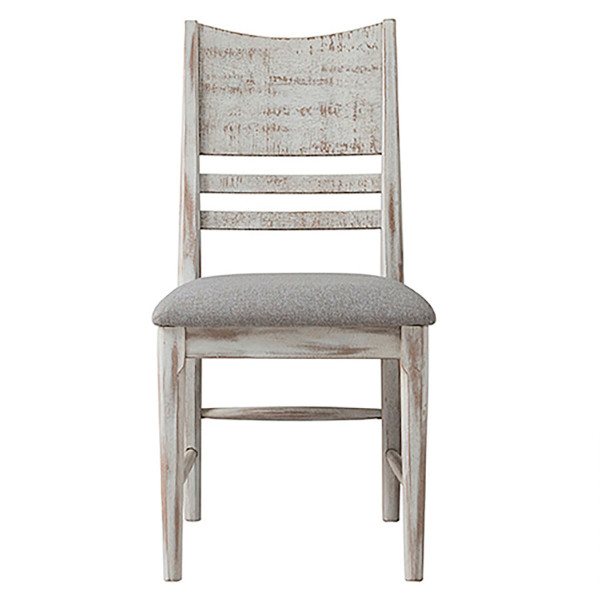 Intercon Modern Rustic Side Chair Panel Back With Cushion MR-CH-530C-WWH-RTA