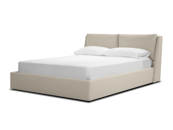 Storage Bed King Continental Stone Wheat Tweed BEDCONTSTONKING By Mobital