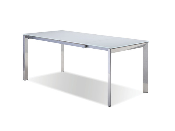 Dining Table Extension Ghost Pure White Glass Top DTAGHOSWHIT By Mobital