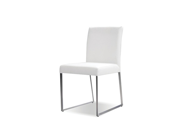 Dining Chair Tate White Leatherette DCHTATEWHIT By Mobital