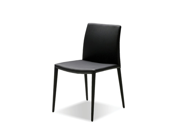 Dining Chair Zeno Black Leatherette DCHZENOBLAC By Mobital