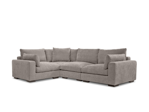 Onza Fabric LSF Sectional Porcini SELONZAPORC5PCN By Mobital
