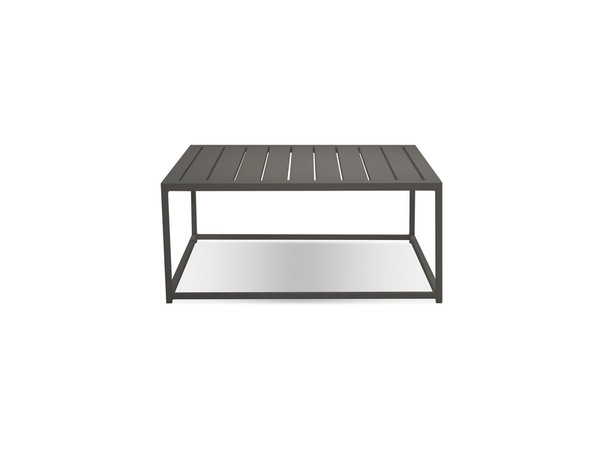 Coffee Table Tofino Grey Aluminum Frame WCOTOFIALUMGREY By Mobital