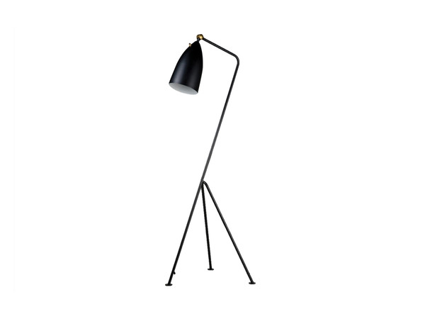 Floor Lamp Stickman Matte Black Aluminium Shade ALFSTICBLACBLACK By Mobital