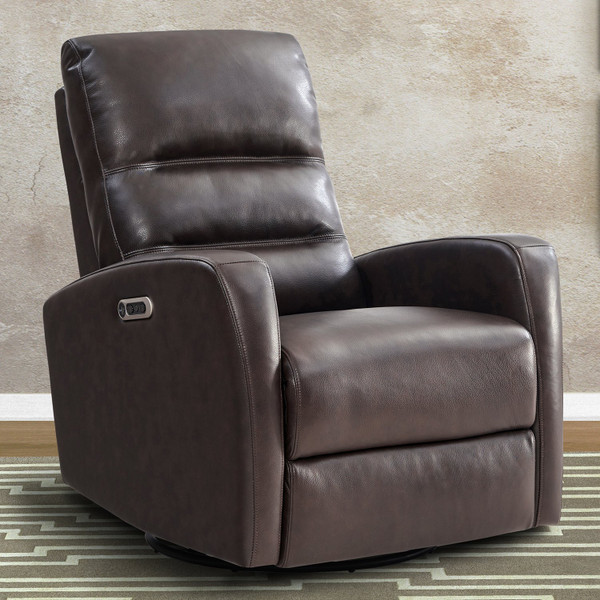 MRIN#812GSPH-FBR Ringo - Florence Brown Power Swivel Glider Recliner By Parker House