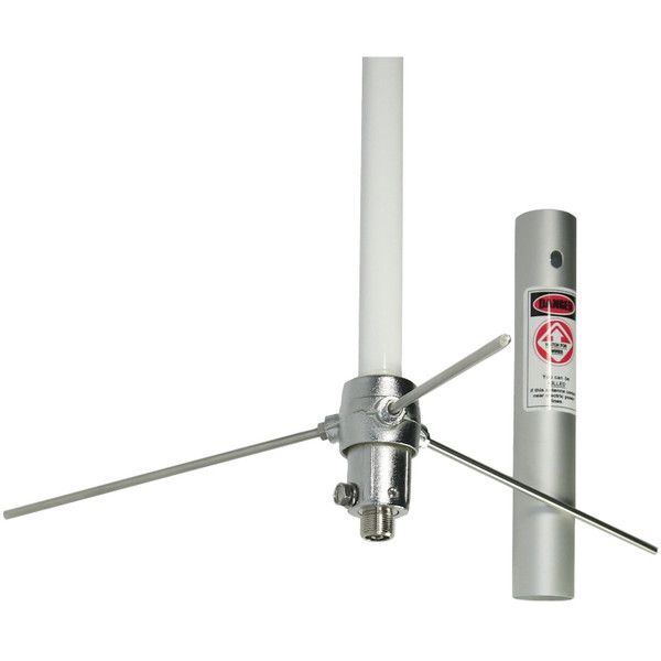 Pre-Tuned 144Mhz-148Mhz Vhf/430Mhz-460Mhz Uhf Amateur Dual-Band Base Antenna (White Fiberglass)