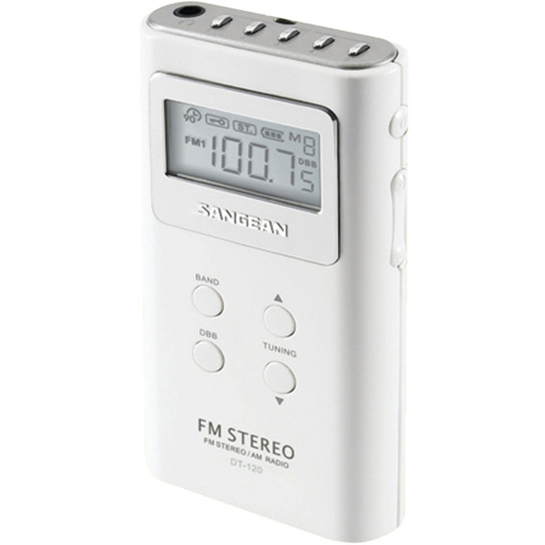 Pocket Am/Fm Digital Radio (White)