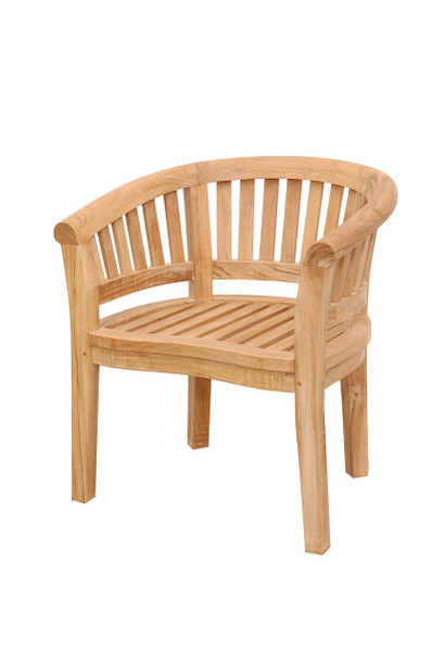 CHD-032T Anderson Teak Curve Armchair Extra Thick Wood