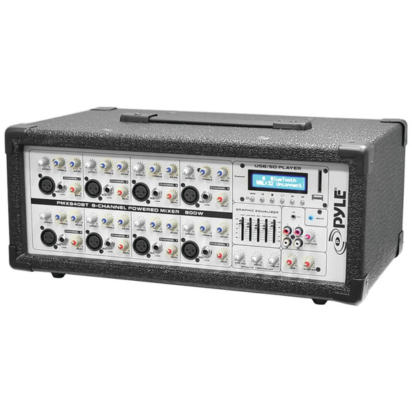 8-Channel 800-Watt Bluetooth(R) Mixer