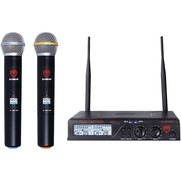 Dual Uhf 100-Channel Wireless Handheld Microphone System