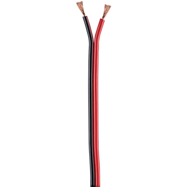 Red/Black Paired Primary Speaker Wire, 500Ft (18 Gauge)