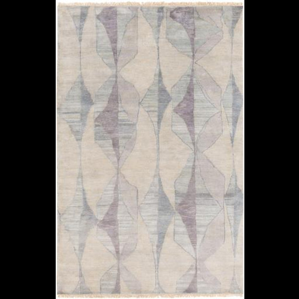Surya Libra One Hand Knotted White Rug LBO-1000 - 9' x 13'