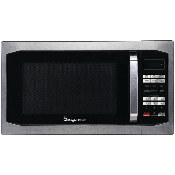 1.6 Cubic-Ft Countertop Microwave (Stainless Steel)