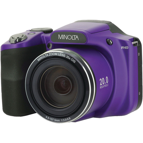 20.0-Megapixel 1080P Full Hd Wi-Fi(R) Mn35Z Bridge Camera With 35X Zoom (Purple)