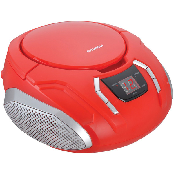Portable Cd Player With Am/Fm Radio (Red) CURSRCD261BRD