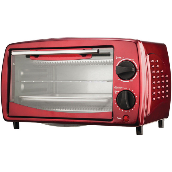 4-Slice Toaster Oven And Broiler (Red)