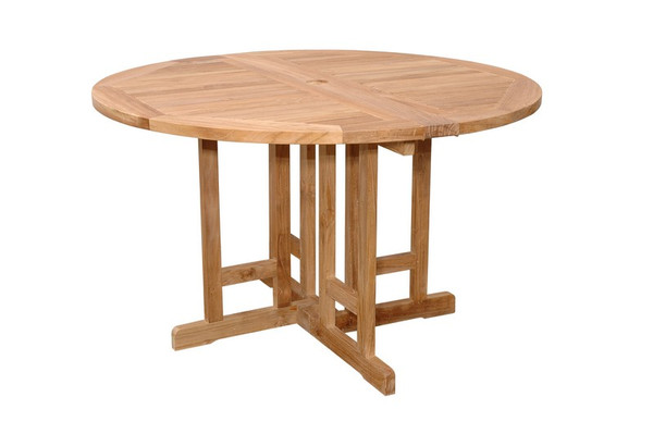 TBF-047BR Anderson Teak Butterfly 47" Round Folding Table