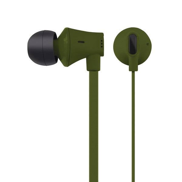 Jive Noise Isolating Earbuds With In-Line Microphone (Green) CETEBM03GRN By Petra