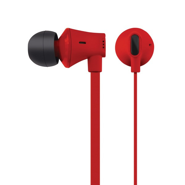 Jive Noise Isolating Earbuds With In-Line Microphone (Red) CETEBM03RED By Petra