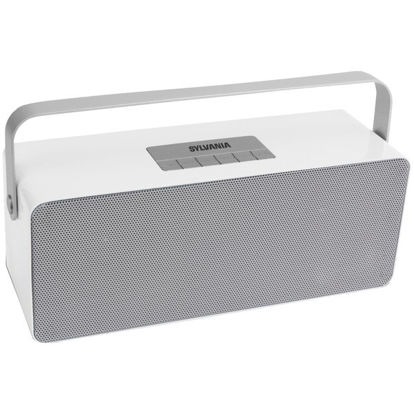 Portable Bluetooth(R) Speaker With Aluminum Handle (White) CURSP672WH By Petra
