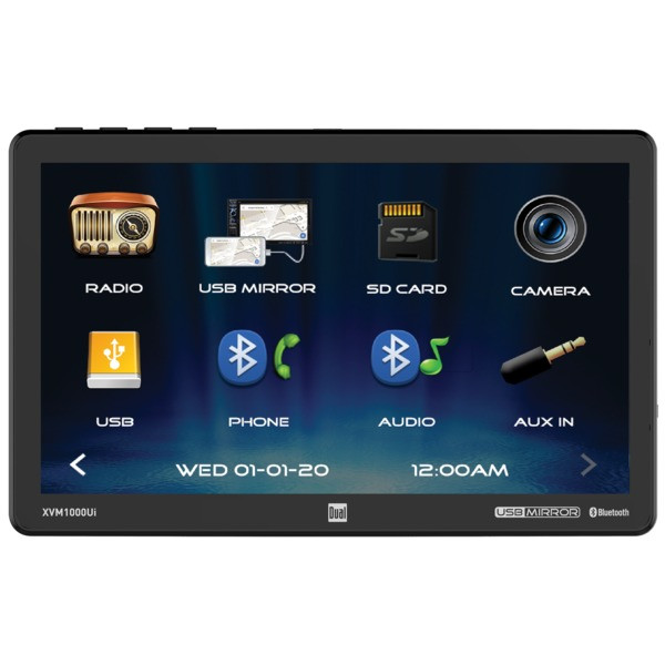10.1-Inch Single-Din Mechless Am/Fm Receiver With Bluetooth(R) DULXVM1000UI By Petra