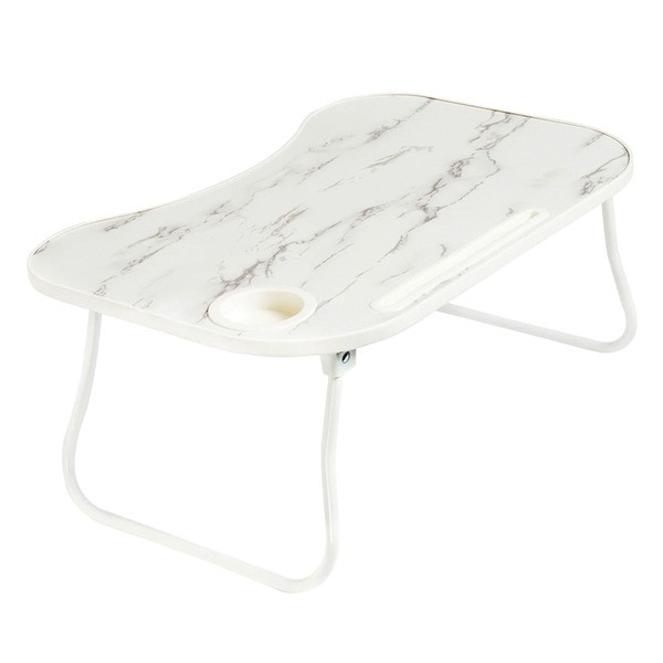 Folding Lap Desk (White/Faux White Marble) HCDTBL08957 By Petra