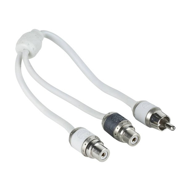 V10 Series Quad-Twist Rca Y-Adapter,1 Male To 2 Females MECV10RY2 By Petra