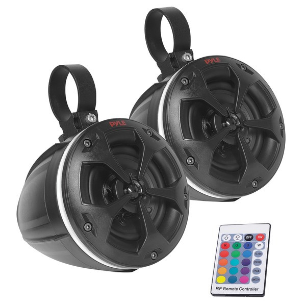 4-Inch 800-Watt-Max Waterproof Off-Road Speakers With Rgb Lights PYRPLUTV44BTR By Petra