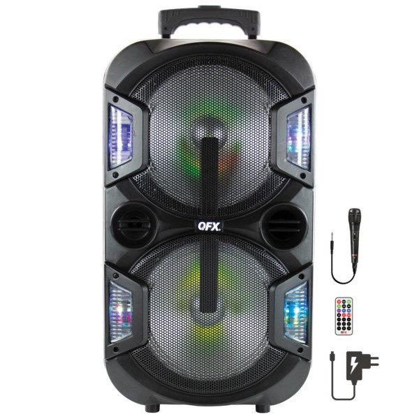 2 X 10-Inch Portable Party Sound System QFXPBX210 By Petra