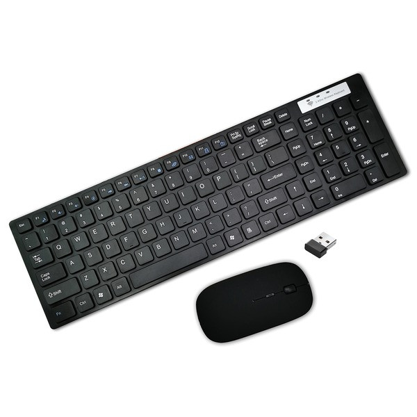 2.4 Ghz Slim Wireless Keyboard/Mouse Combo SSCSC530KBM By Petra