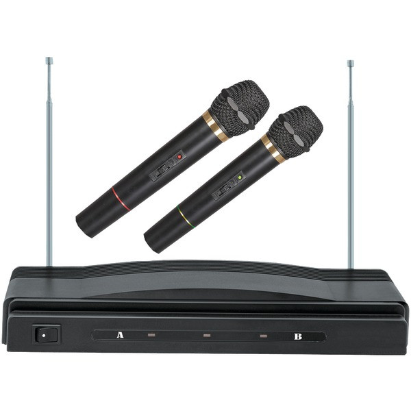 Professional Dual Wireless Microphone System SSCSC900 By Petra