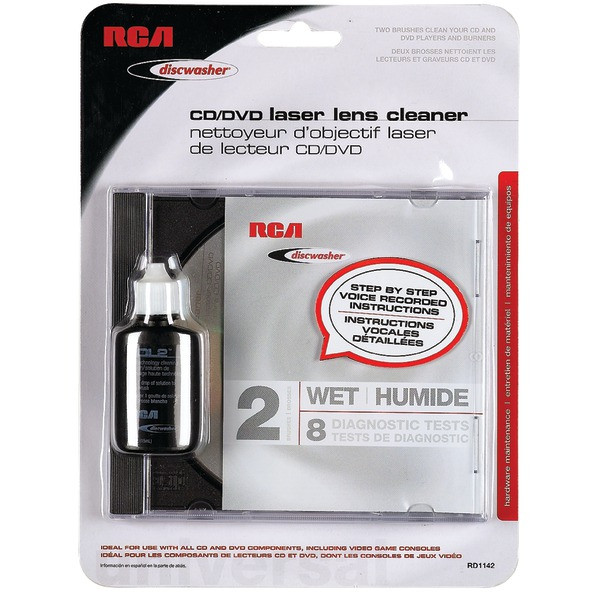 Cd/Dvd Laser Lens Cleaners (2-Brush; Wet) RCARD1142 By Petra
