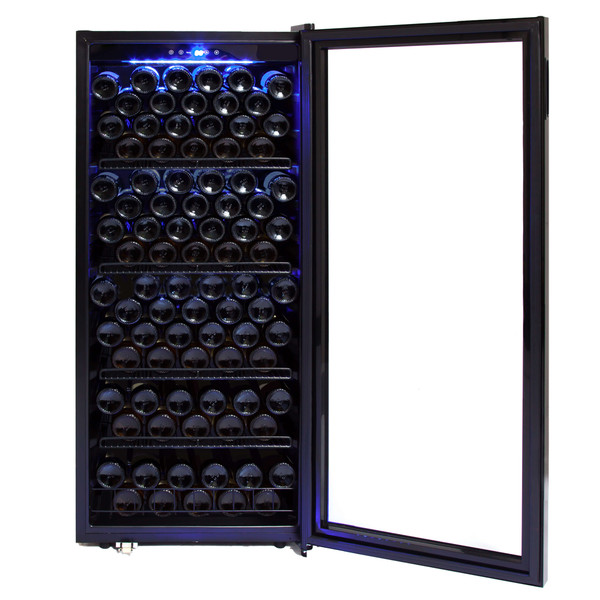 Whynter 124 Bottle Freestanding Wine Cabinet Refrigerator FWC-1201BB