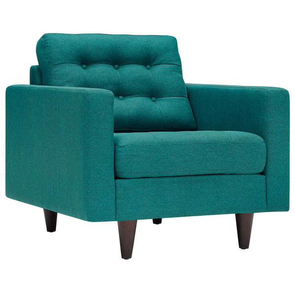 Modway Empress Upholstered Armchair - Turquoise EEI-1013-TEA