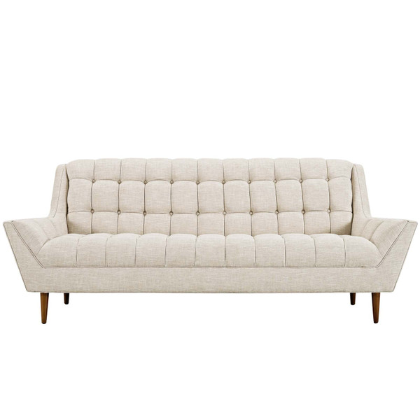 Modway Response Upholstered Fabric Sofa - Beige EEI-1788-BEI
