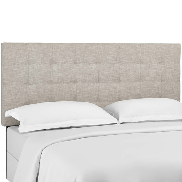 Modway Paisley Tufted Twin Upholstered Linen Fabric Headboard MOD 5846 BEI