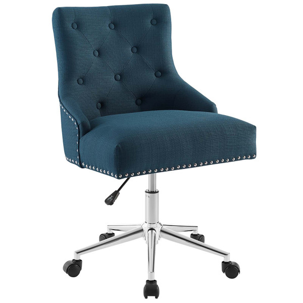 Modway Regent Tufted Button Swivel Upholstered Fabric Office Chair EEI 3609 AZU