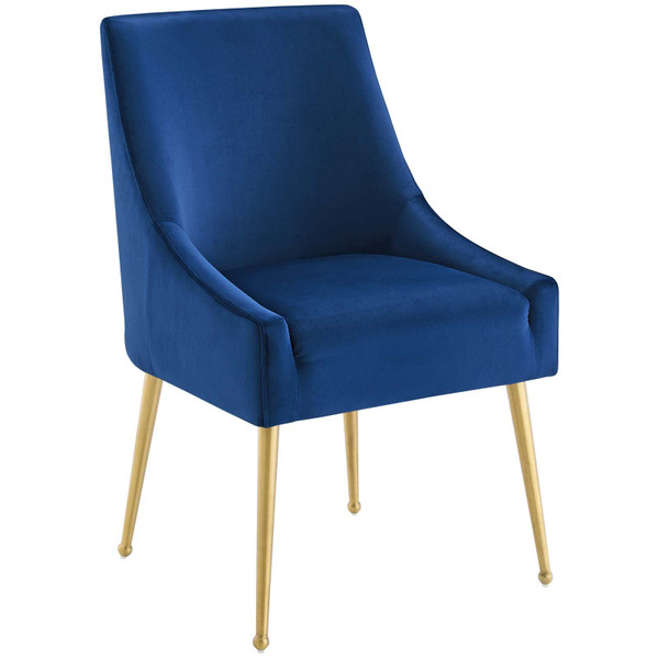Modway Discern Upholstered Performance Velvet Dining Chair EEI 3508 NAV