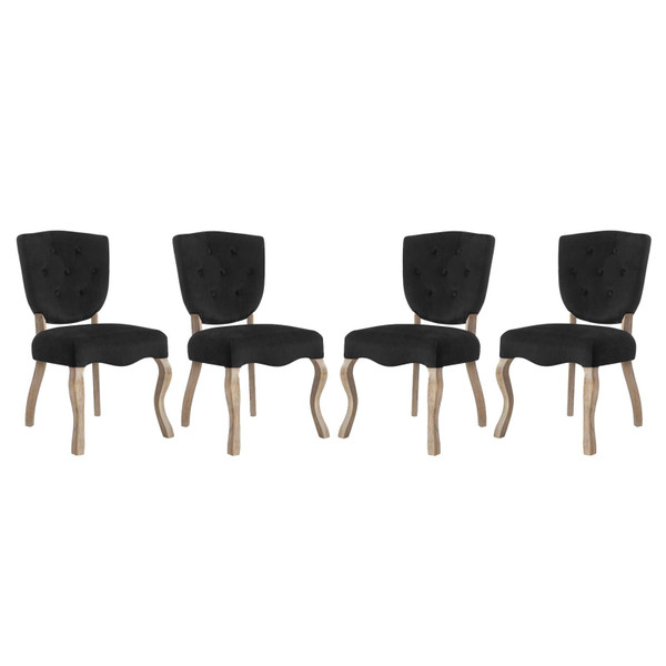 Modway Array Dining Side Chair Set Of 4 EEI 3382 BLK