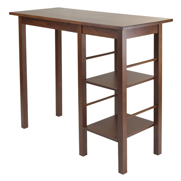 Winsome Egan Breakfast Table With 2 Side Shelves 94144