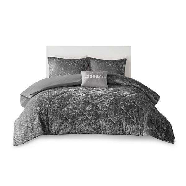 Intelligent Design Felicia Velvet Duvet Cover Set Id12-1793 ID12-1793 By Olliix