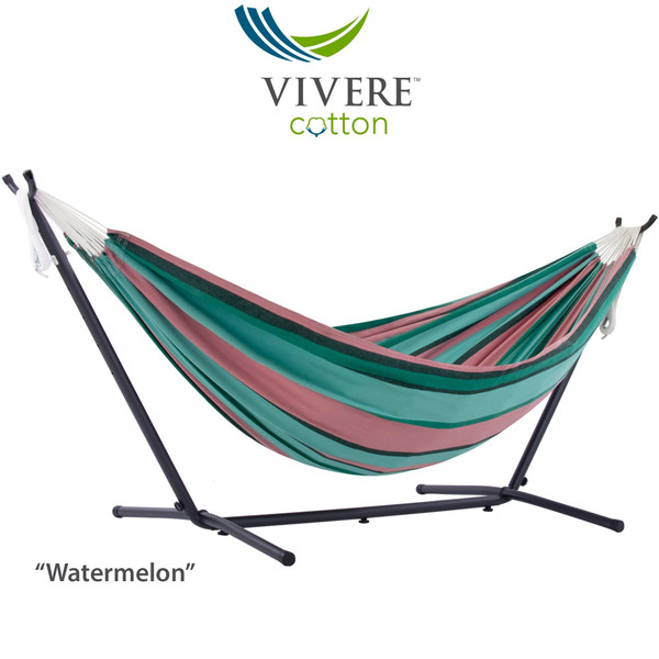 Combo - Double Watermelon Hammock With Stand (9Ft) UHSDO9-35 By Vivere