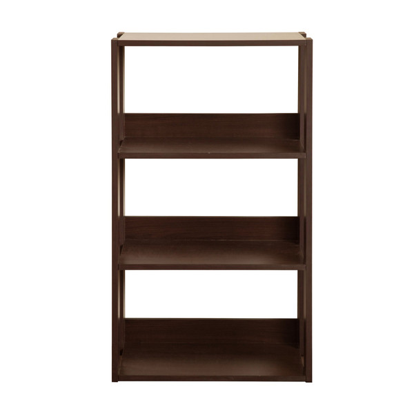 Classic Cherry Finish 3 Shelf Bookcase 384465 By Homeroots