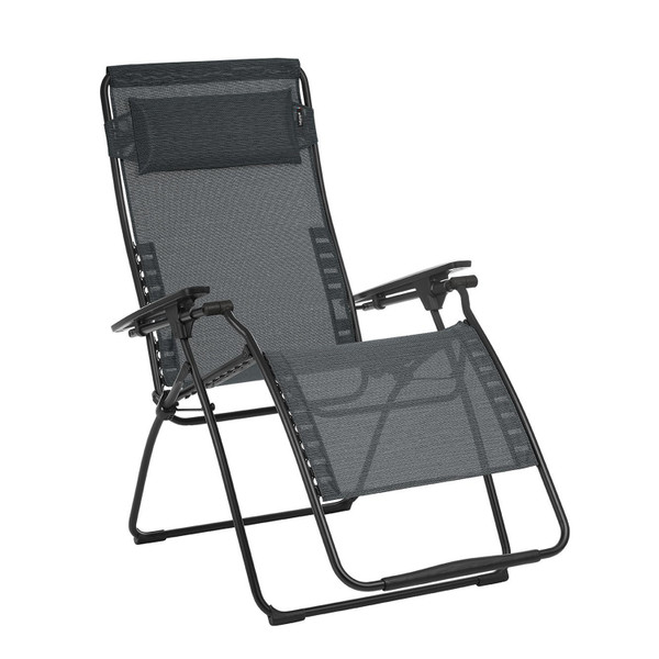 Zero Gravity Recliner - Black Steel Frame - Obsidian Duo Fabric 320600 By Homeroots