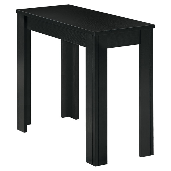 12" X 23.75" X 21.5" Black, Particle Board, Laminate, Mdf - Accent Table 333035 By Homeroots
